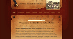 Desktop Screenshot of oneroomschoolhouses.ca